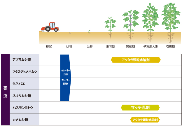 だいずに使用できる殺虫剤と上手な使い方