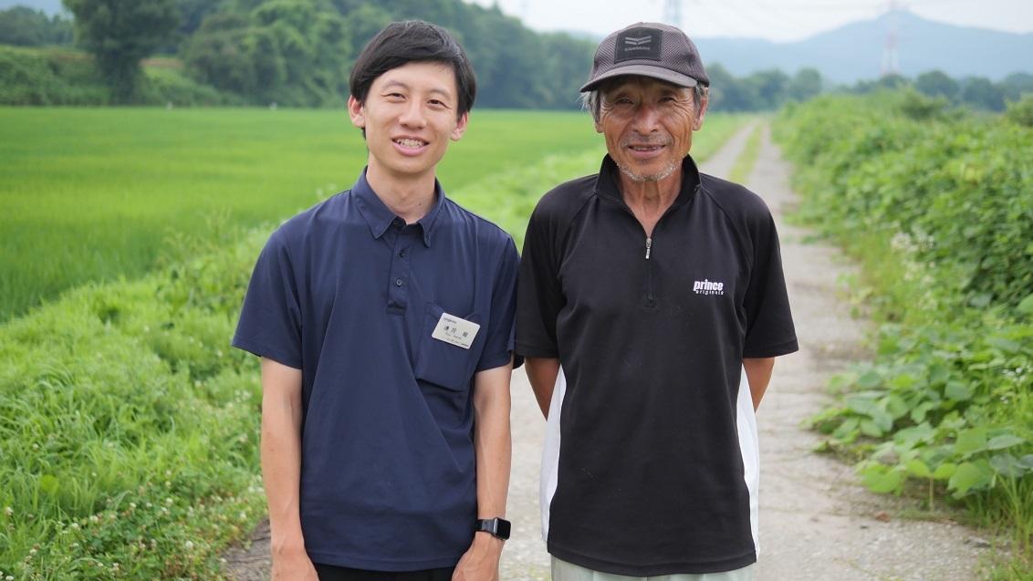 農事組合法人石那田ファーム 代表理事 髙橋英夫さん（写真右）