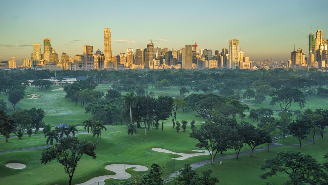 golf and building