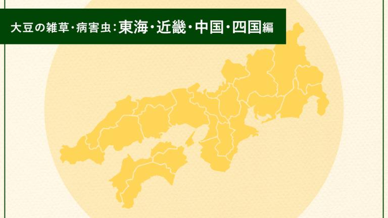 大豆の雑草・病害虫：東海・近畿・中国・四国編