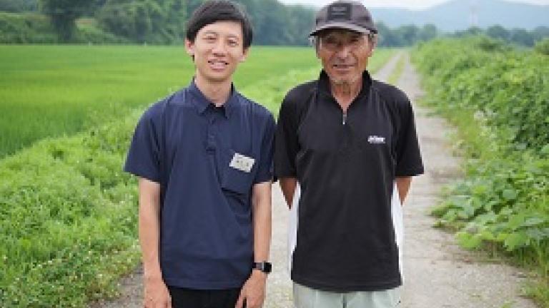 石那田ファーム代表理事　高橋英夫さん（写真右）