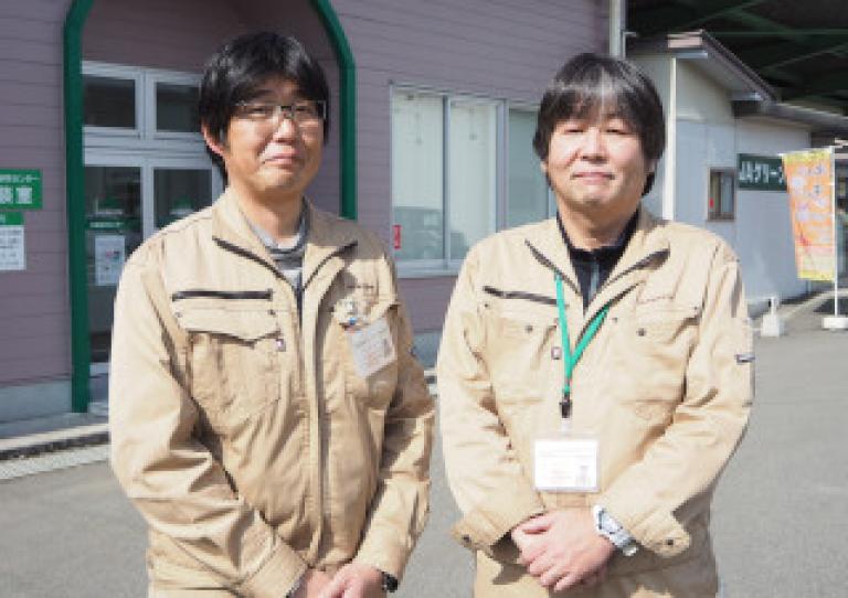 JA丹波ささやま 営農経済部営農指導課の寺本吉彦課長（右）と平野健太係長（左）