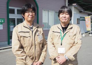 JA丹波ささやま 営農経済部営農指導課の寺本吉彦課長（右）と平野健太係長（左）